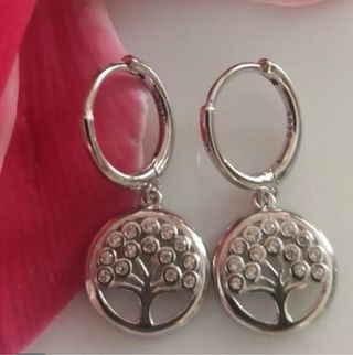 Asier Pendientes Árbol de la Vida Plata