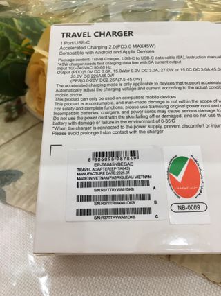 Caricatore Samsung 45W PD con cavo USB-C