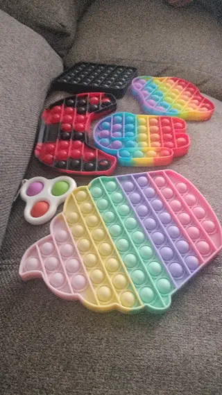 Lote de 6 Juguetes Antiestrés Pop It