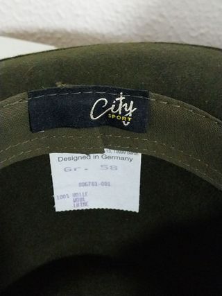 Sombrero City Sport Invierno Fieltro Verde