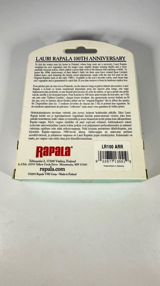 Señuelo Rapala 100 Aniversario 1905-2005