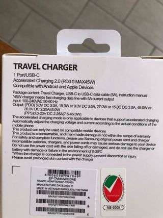 Caricatore Samsung 45W PD con Cavo USB-C