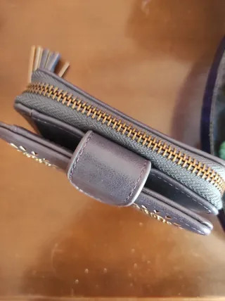 Monedero vintage azul/morado