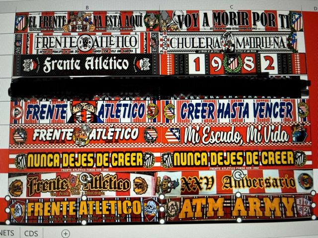 Bufandas Frente Atlético