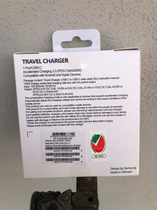 Caricabatterie Samsung 45W PD con Cavo USB-C