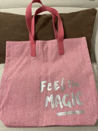 Bolso de tela rosa Feel the Magic Halloween
