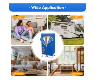 Secadora plegable 1500W con mando