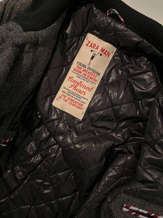 Abrigo Zara Hombre Gris