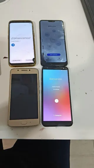 Lote 4 móviles negros