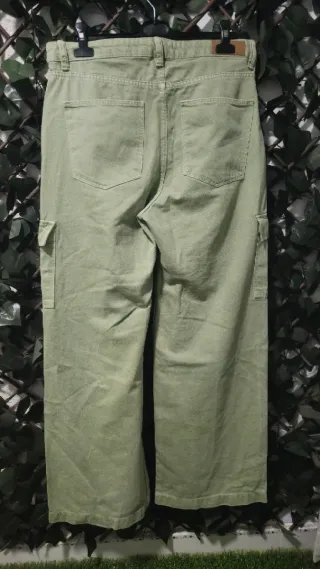 Pantalón Vaquero Largo Bershka (Wide Leg)