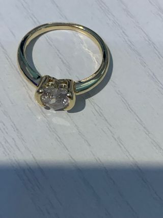 Anello oro con cuore zircone misura 9