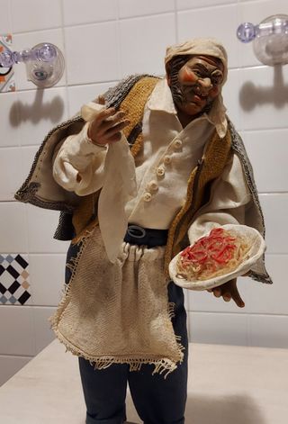 Statua pastore oste stile '700 napoletano 35-40 cm