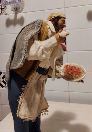 Statua pastore oste stile '700 napoletano 35-40 cm