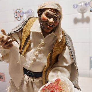 Statua pastore oste stile '700 napoletano 35-40 cm