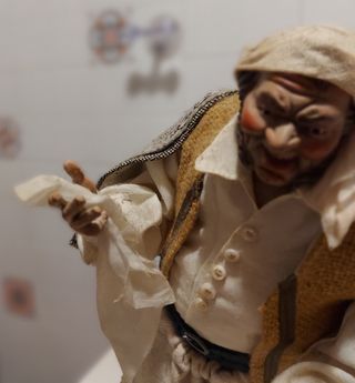 Statua pastore oste stile '700 napoletano 35-40 cm