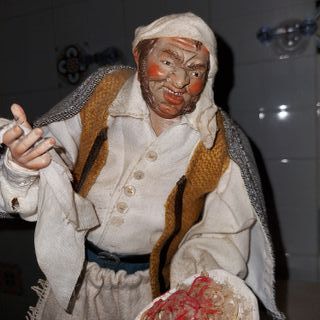 Statua pastore oste stile '700 napoletano 35-40 cm