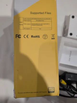 Proyector LED Naranja y Blanco.En garantía amazon