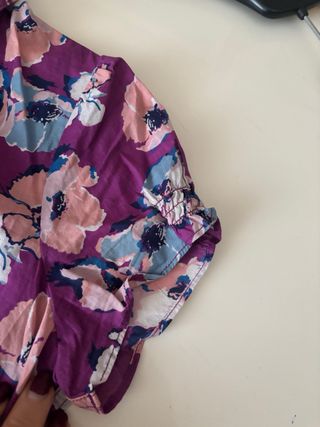 Camicetta fantasia floreale 100% cotone