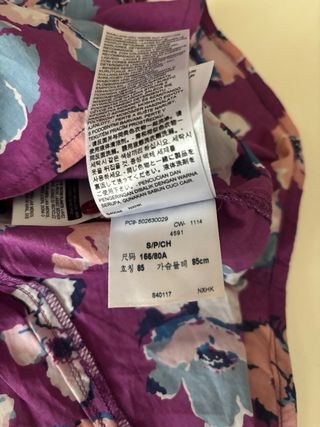 Camicetta fantasia floreale 100% cotone