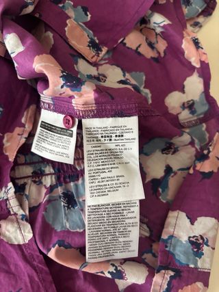 Camicetta fantasia floreale 100% cotone