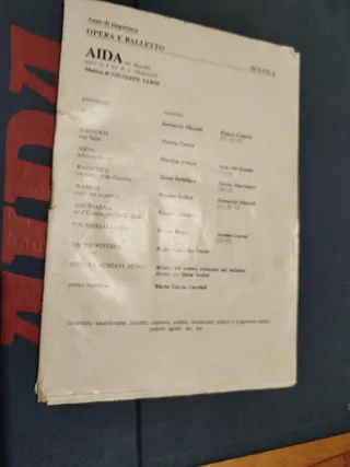 Grandi Opere Liriche Verdi Aida 4 vinili + inserti