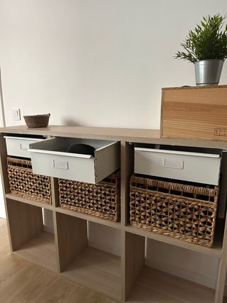Mueble estantería modular con cajones