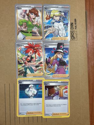 Pack 6 Cartas Entrenador Pokémon