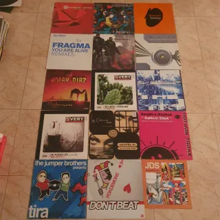 Lote de 15 Vinilos Hardhouse y Poky