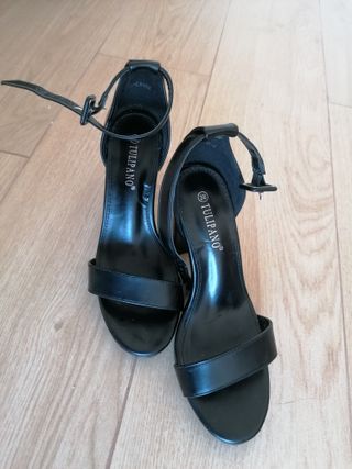 Sandalias Tulipano Tacón Cuadrado T38