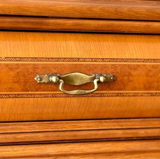 Conjunto Aparador y Espejo Madera Clásico