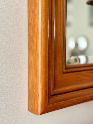 Conjunto Aparador y Espejo Madera Clásico