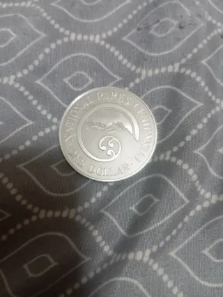 Moneda Plata 925 Dólar Nueva Zelanda 1987