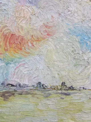 Óleo sobre lienzo firmado A. Derain, escuela franc