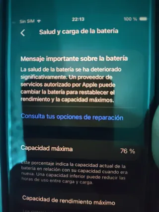 iPhone SE (2ª gen) Negro - Batería 76%