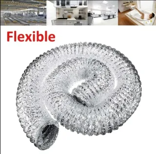 Tubo flessibile in alluminio 2m 100mm (4") estrattore