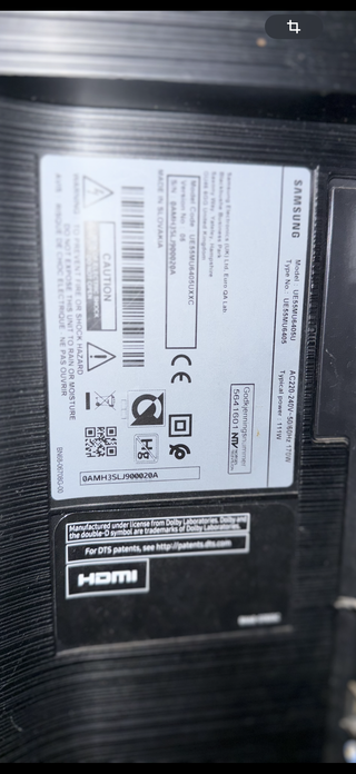 Samsung TV 55” 4K - Para reparar