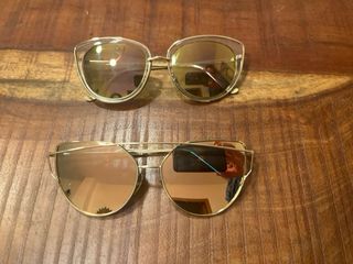 Pack 2 Gafas de Sol Espejo Doradas H&M