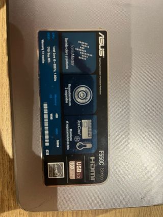 Portátil Asus F550C Plata