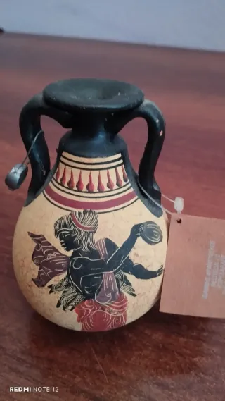 Jarrón Cerámica Griego Decorado