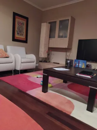 Alfombra de tela multicolor