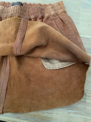 Falda mini de piel SET Talla 38/40