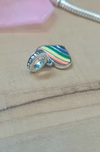 Charm Colgante | Corazón Arcoiris LGTBI