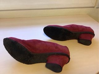 Zapatos Audley Serraje Burdeos Talla 37