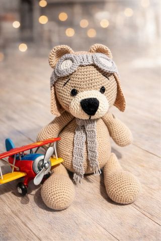 Oso Amigurumi Aviador