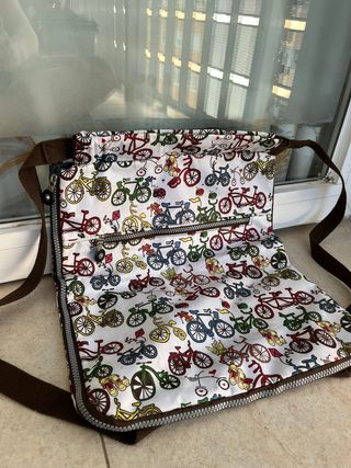 Mochila con estampado de bicicletas