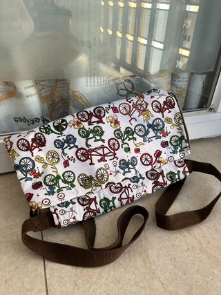 Mochila con estampado de bicicletas