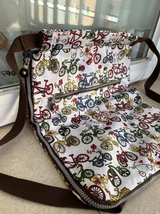 Mochila con estampado de bicicletas