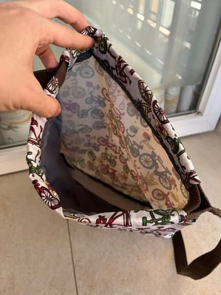 Mochila con estampado de bicicletas