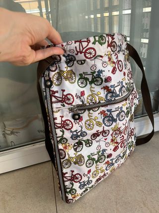 Mochila con estampado de bicicletas