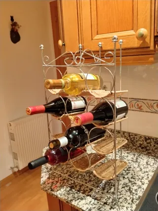 Botellero Metálico para 12 Botellas